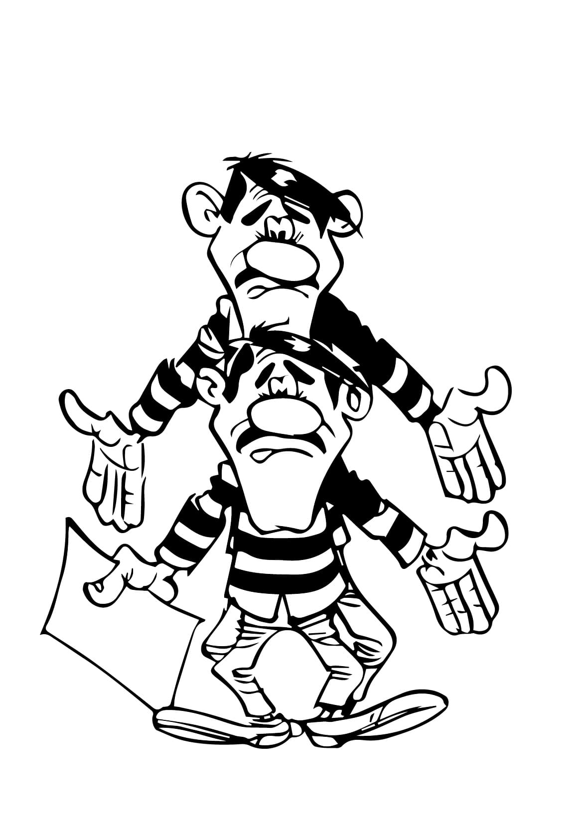 Free printable The Daltons coloring page #213393 from Cartoons and Animated Shows collection Free printable The Daltons coloring page #213393 from Cartoons and Animated Shows collection