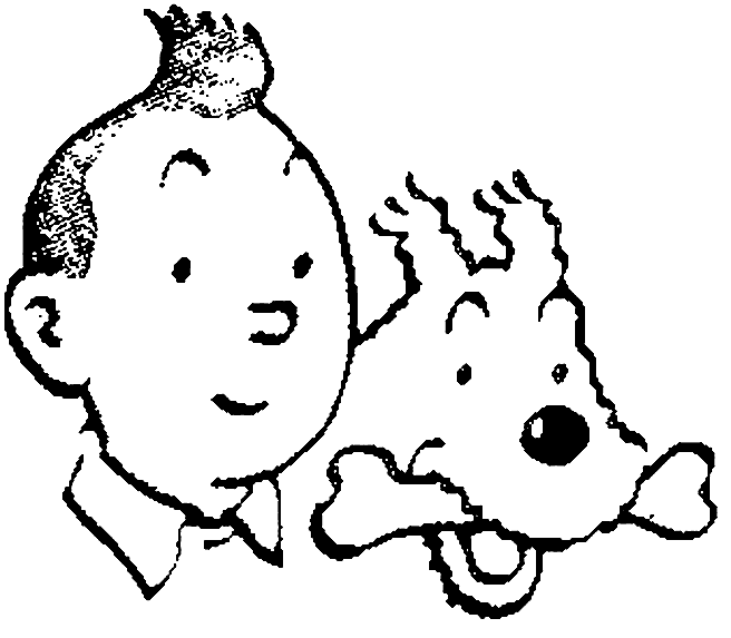 Coloring page: Tintin (Cartoons and Animated Shows) #25712 - Free Printable Coloring Pages