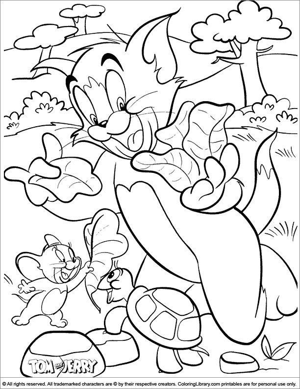 Coloring page: Tom and Jerry (Cartoons and Animated Shows) #24209 - Free Printable Coloring Pages