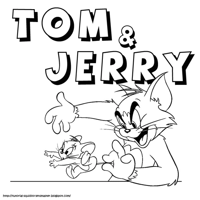 Coloring page: Tom and Jerry (Cartoons and Animated Shows) #24328 - Free Printable Coloring Pages