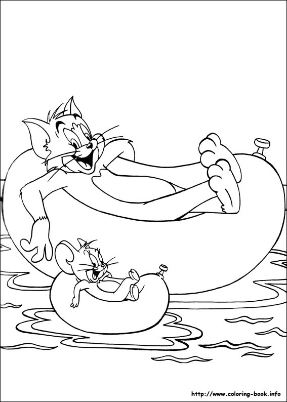 Free printable Tom and Jerry coloring page #24332 from Cartoons and Animated Shows collection