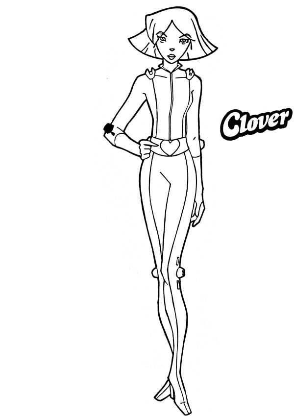 Free printable Totally Spies coloring page #29010 from Cartoons and Animated Shows collection