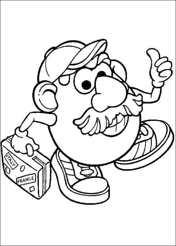 Coloring page: Toy Story: Mister Potato Head (Cartoons and Animated Shows) #205237 - Free Printable Coloring Pages