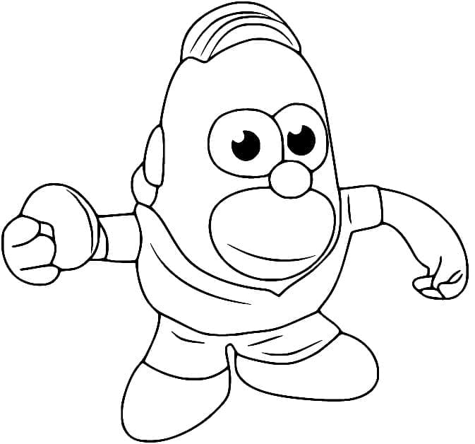 Coloring page: Toy Story: Mister Potato Head (Cartoons and Animated Shows) #205250 - Free Printable Coloring Pages