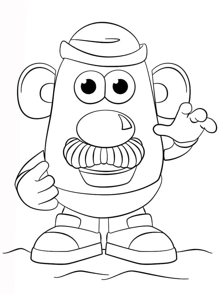Coloring page: Toy Story: Mister Potato Head (Cartoons and Animated Shows) #205254 - Free Printable Coloring Pages