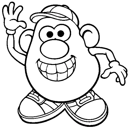 Coloring page: Toy Story: Mister Potato Head (Cartoons and Animated Shows) #45105 - Free Printable Coloring Pages