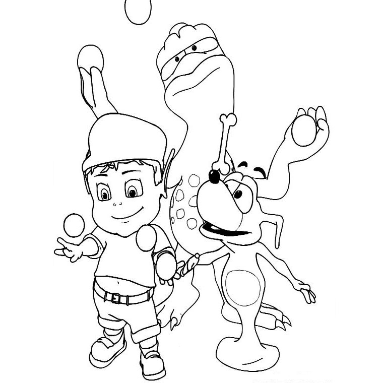 Coloring page: Adiboo (Cartoons) #23572 - Free Printable Coloring Pages
