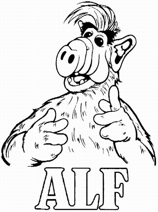 Coloring page: Alf (Cartoons) #33667 - Free Printable Coloring Pages