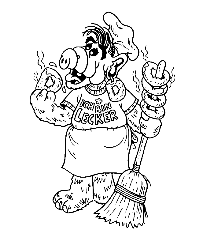 Coloring page: Alf (Cartoons) #33669 - Free Printable Coloring Pages