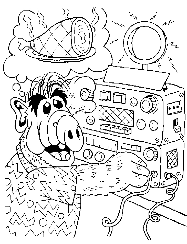 Coloring page: Alf (Cartoons) #33680 - Free Printable Coloring Pages
