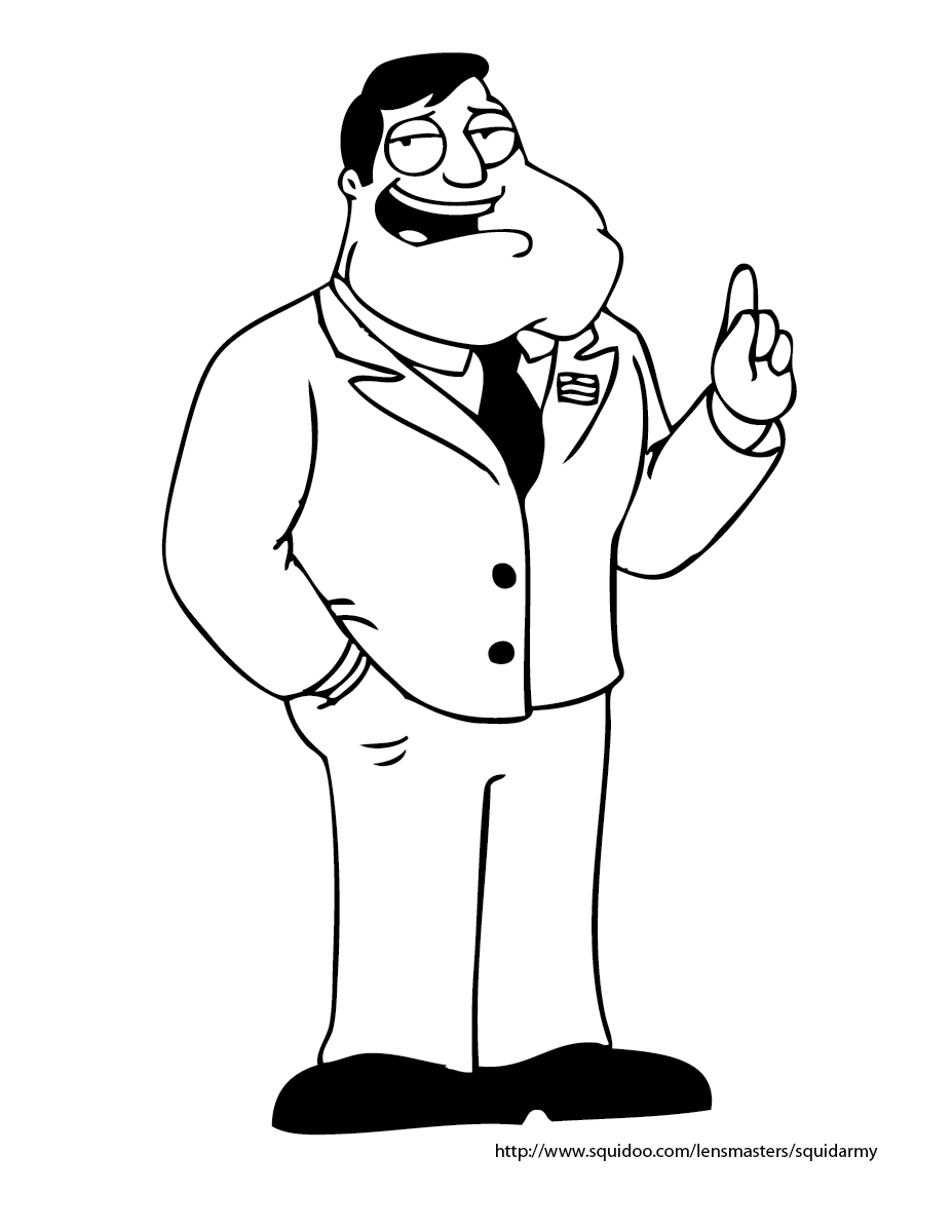 Coloring page: American Dad! (Cartoons) #50893 - Free Printable Coloring Pages