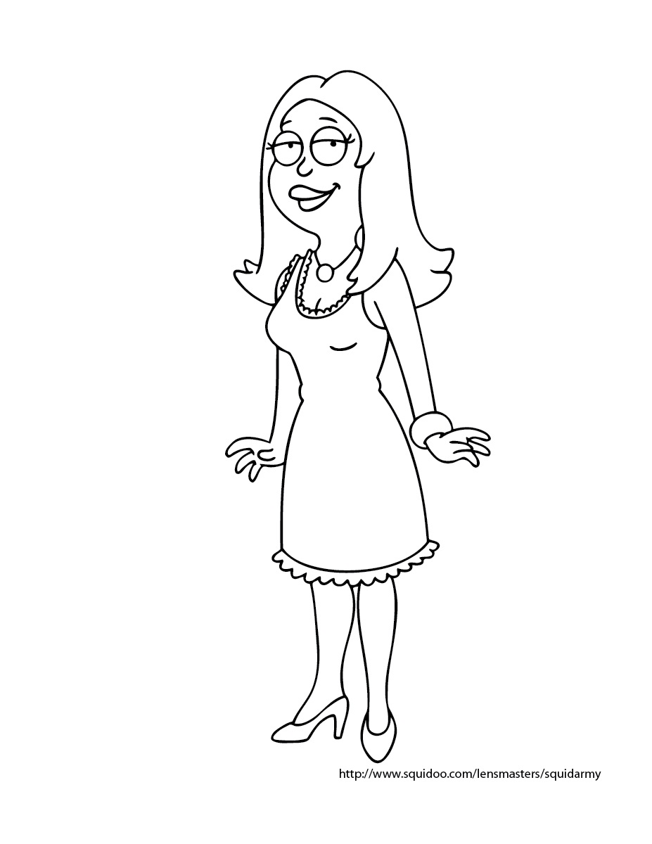 Coloring page: American Dad! (Cartoons) #50895 - Free Printable Coloring Pages