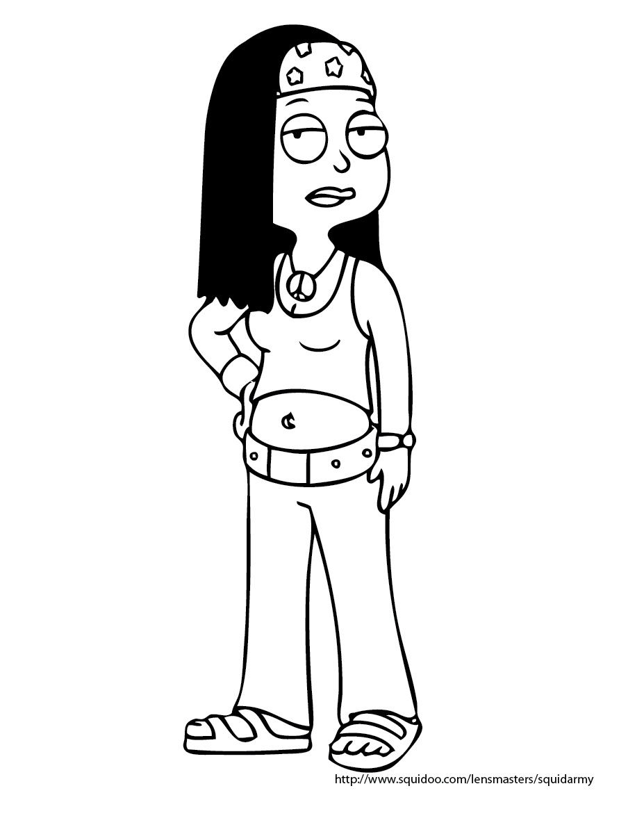 Coloring page: American Dad! (Cartoons) #50896 - Free Printable Coloring Pages