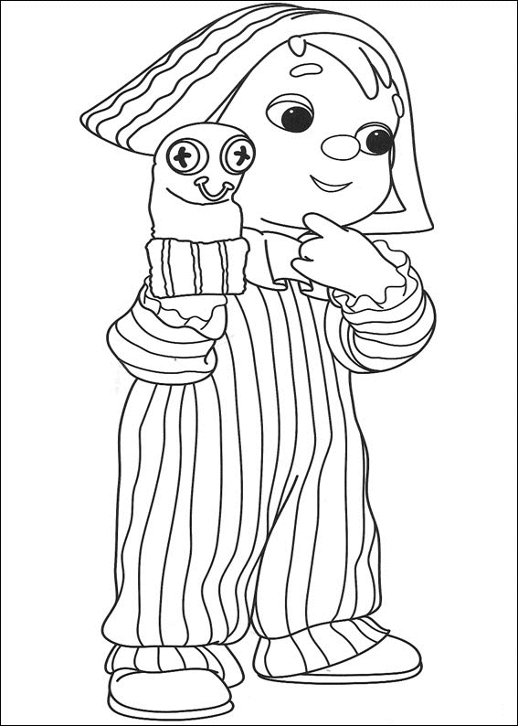 Drawing Andy Pandy #26713 (Cartoons) – Printable coloring pages
