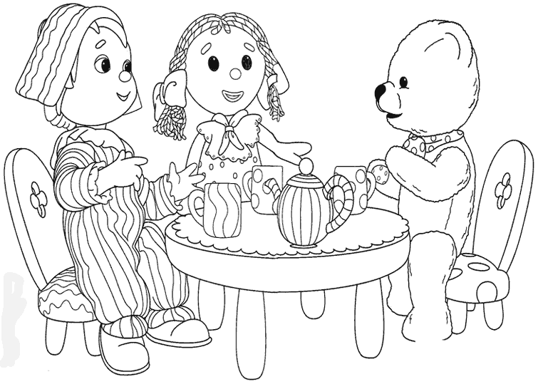 Coloring page: Andy Pandy (Cartoons) #26715 - Free Printable Coloring Pages