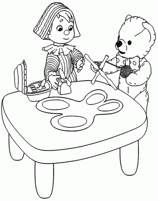 Coloring page: Andy Pandy (Cartoons) #26716 - Free Printable Coloring Pages