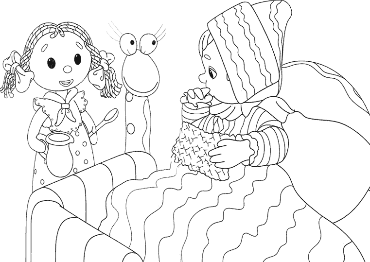 Coloring page: Andy Pandy (Cartoons) #26721 - Free Printable Coloring Pages