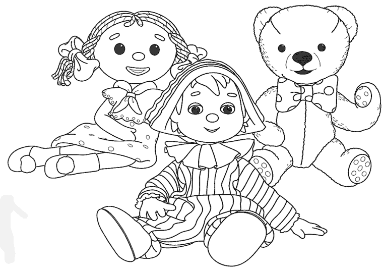 Coloring page: Andy Pandy (Cartoons) #26728 - Free Printable Coloring Pages