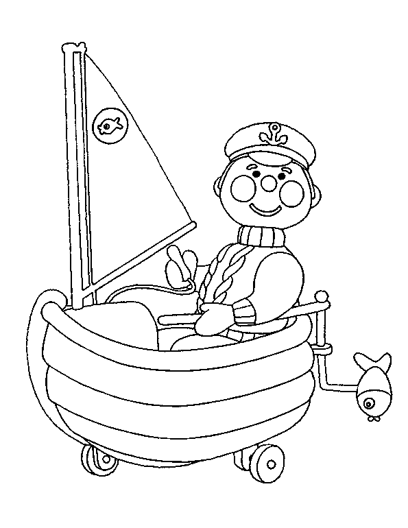 Coloring page: Andy Pandy (Cartoons) #26754 - Free Printable Coloring Pages