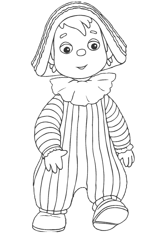 Drawing Andy Pandy #26801 (Cartoons) – Printable coloring pages