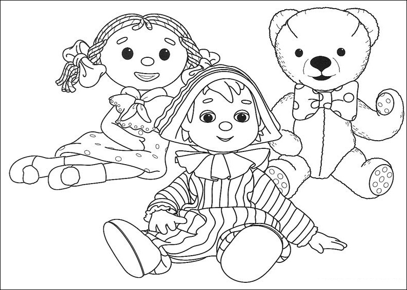 Coloring page: Andy Pandy (Cartoons) #26806 - Free Printable Coloring Pages