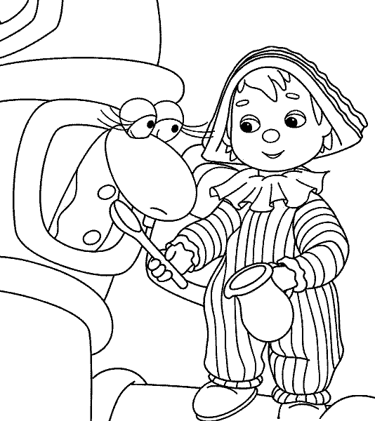 Coloring page: Andy Pandy (Cartoons) #26820 - Free Printable Coloring Pages