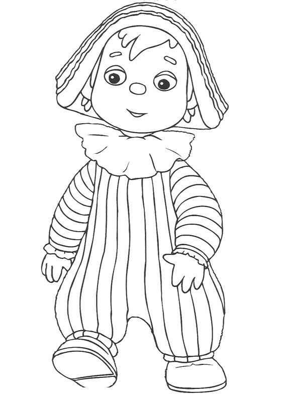 Coloring page: Andy Pandy (Cartoons) #26834 - Free Printable Coloring Pages