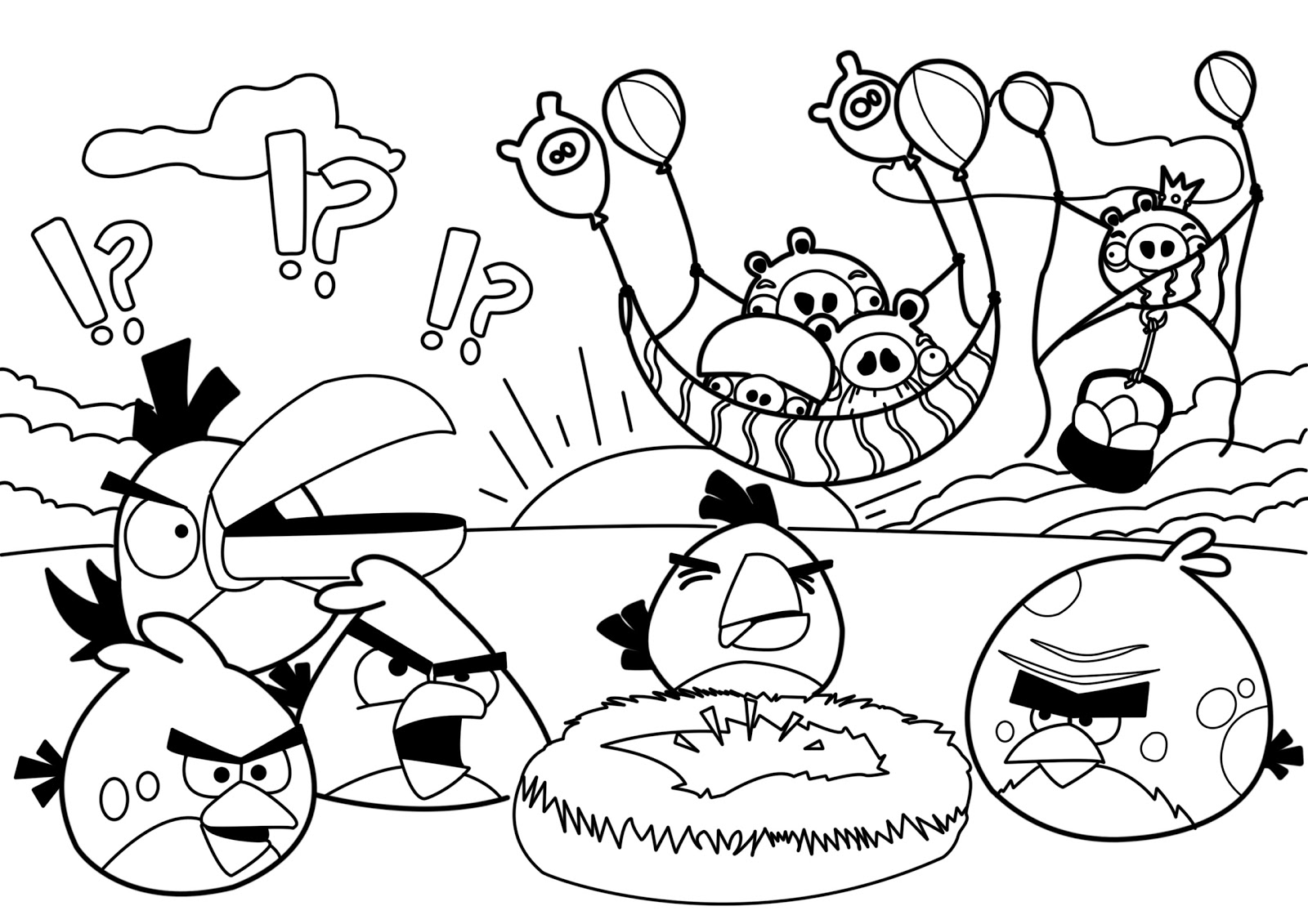 Coloring page: Angry Birds (Cartoons) #25020 - Free Printable Coloring Pages