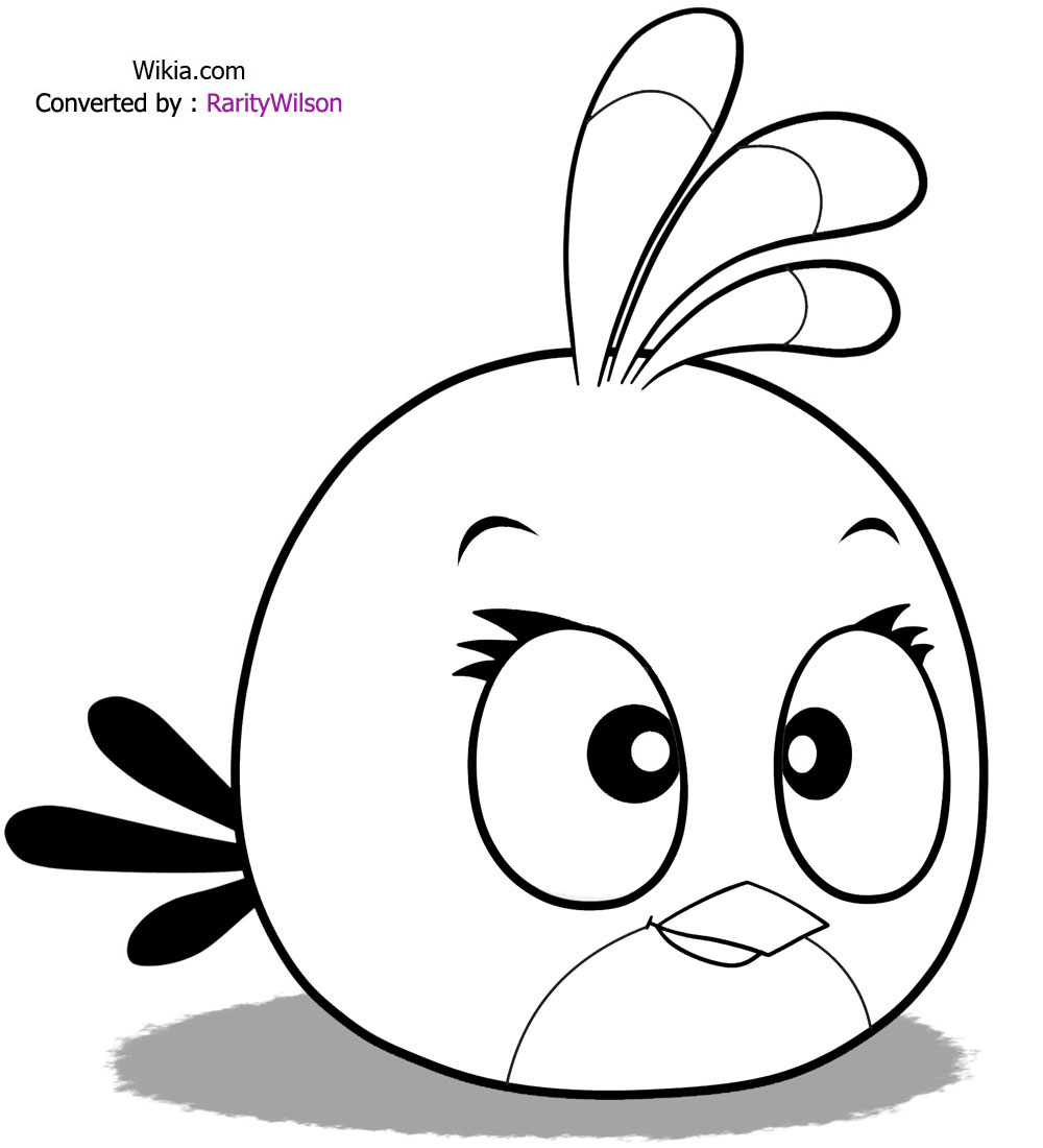 Drawing Angry Birds 20 Cartoons – Printable coloring pages
