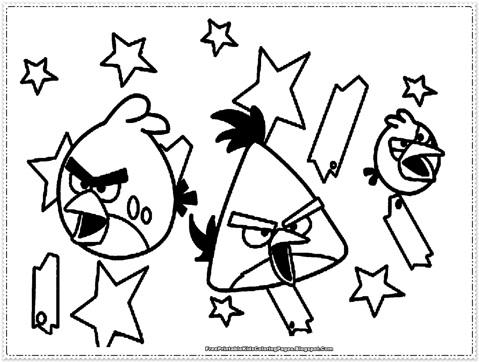 Coloring page: Angry Birds (Cartoons) #25046 - Free Printable Coloring Pages