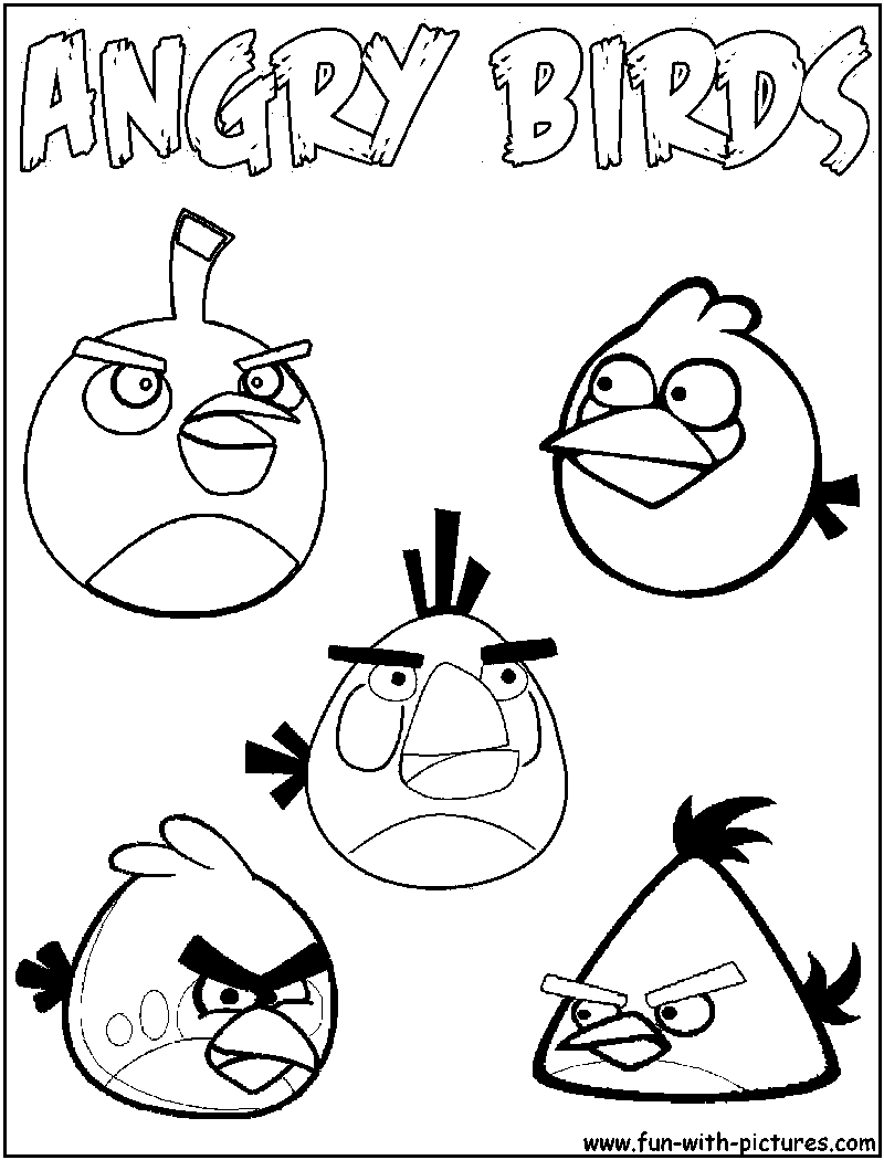 Coloring page: Angry Birds (Cartoons) #25068 - Free Printable Coloring Pages
