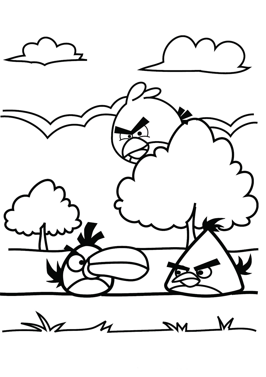 Coloring page: Angry Birds (Cartoons) #25071 - Free Printable Coloring Pages