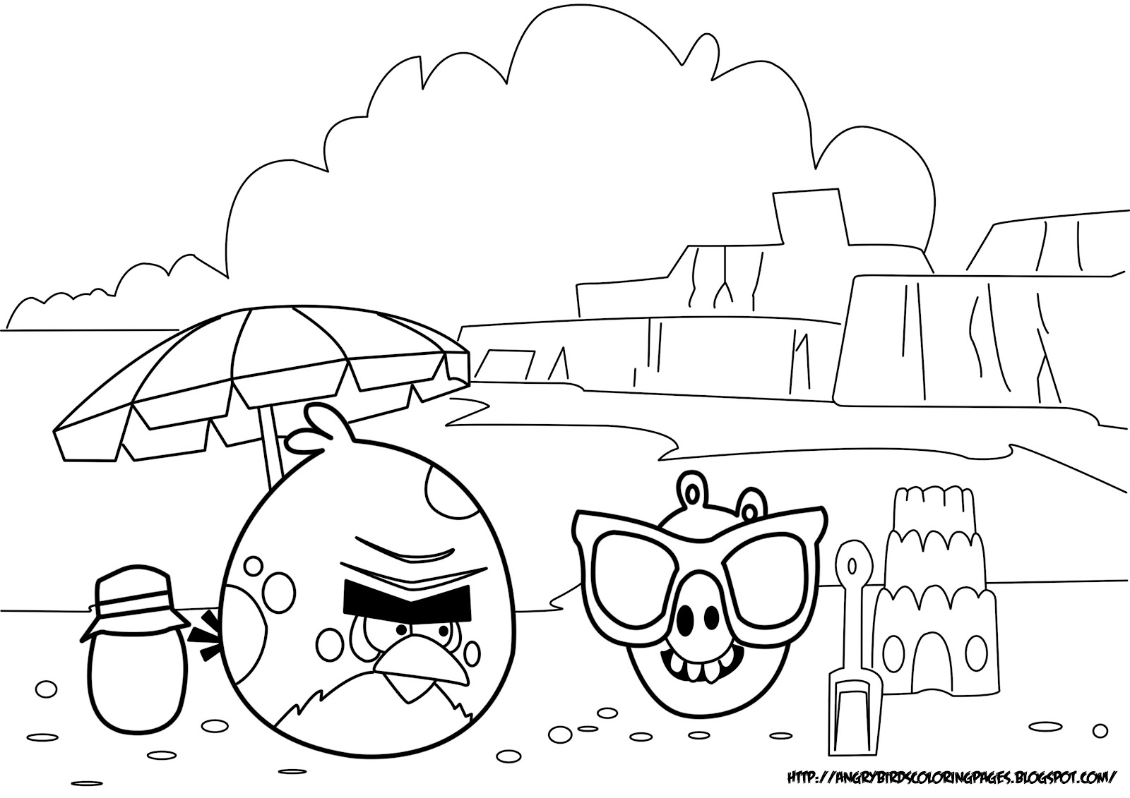 Coloring page: Angry Birds (Cartoons) #25076 - Free Printable Coloring Pages