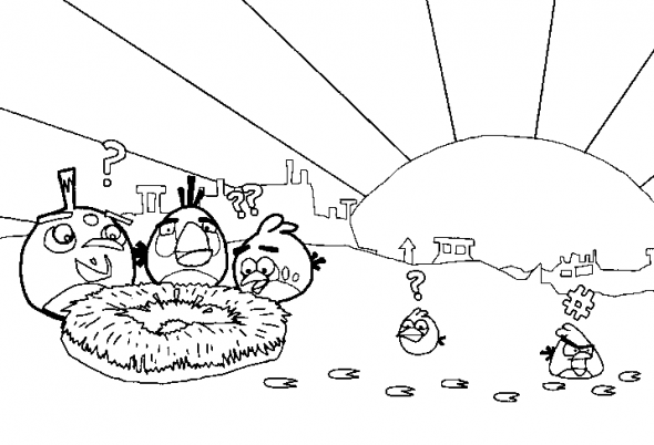 Coloring page: Angry Birds (Cartoons) #25083 - Free Printable Coloring Pages