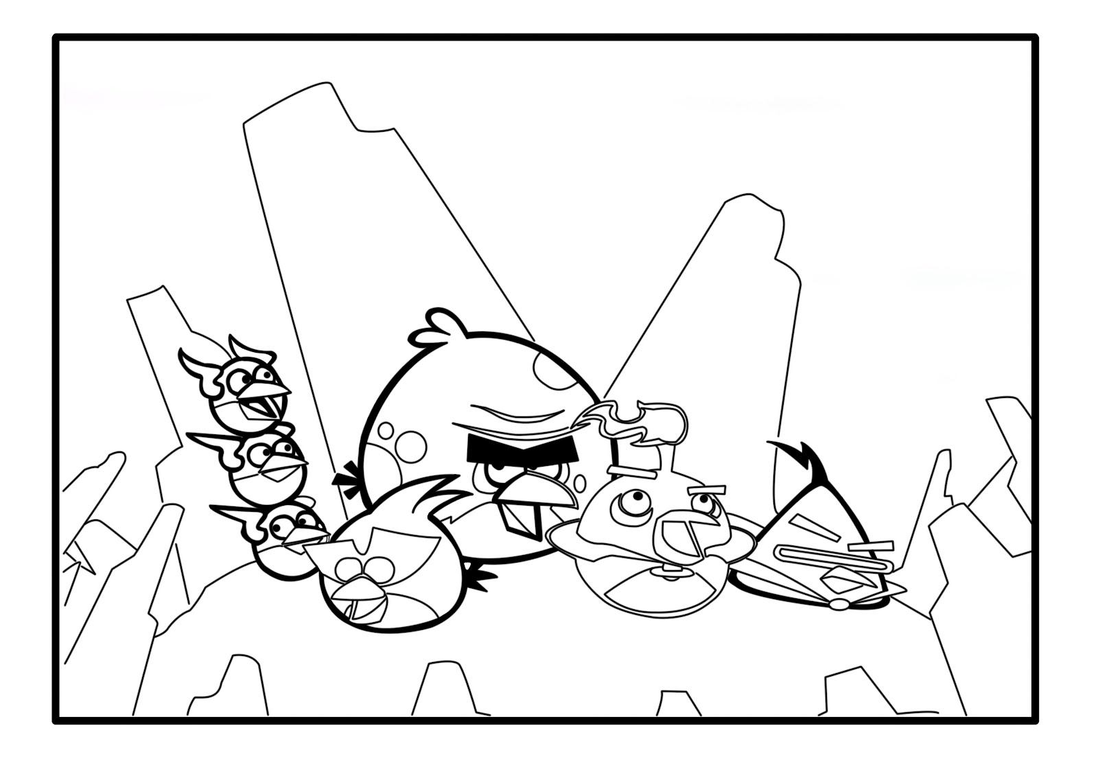 Coloring page: Angry Birds (Cartoons) #25112 - Free Printable Coloring Pages