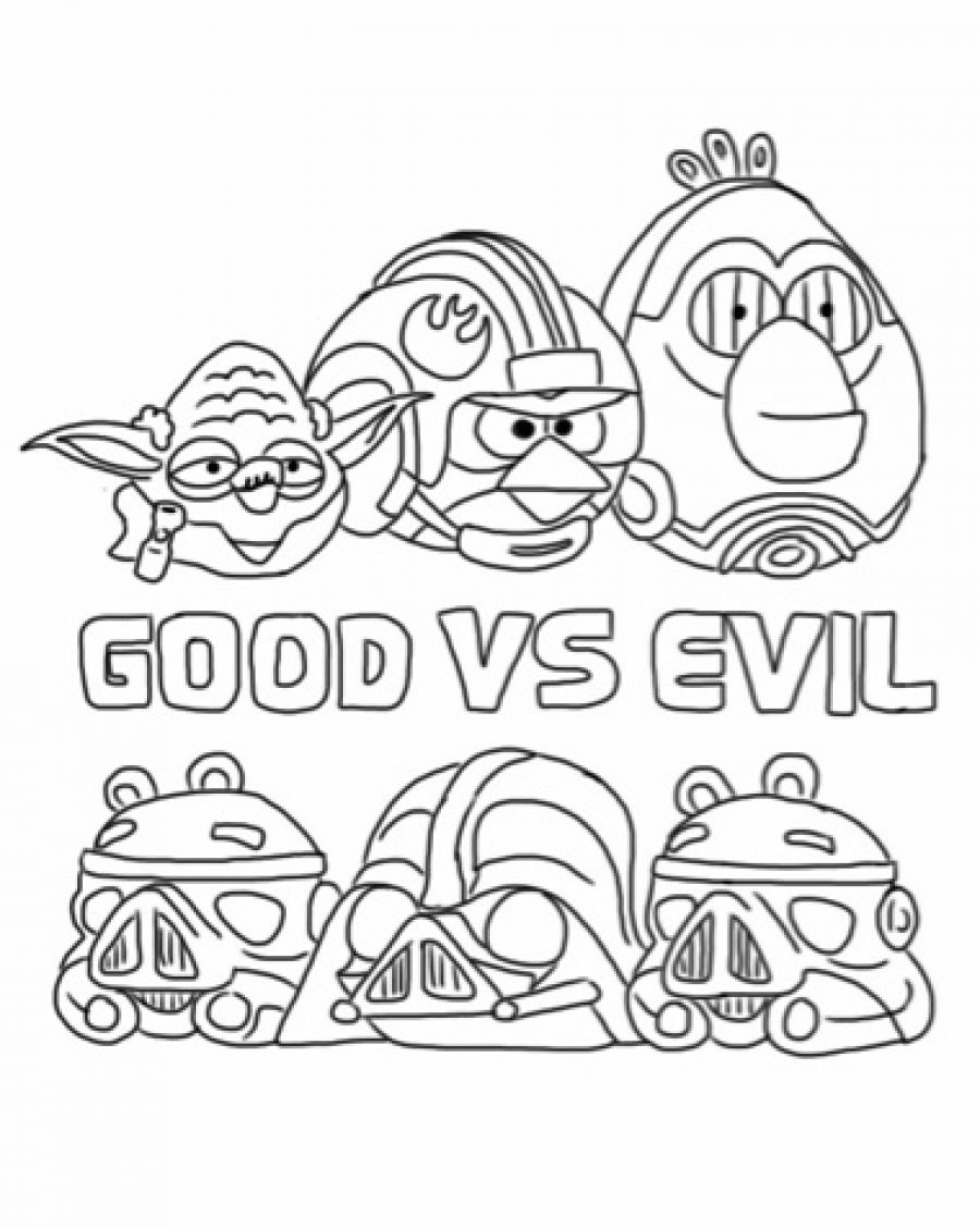 Angry Birds 25132 Cartoons Printable Coloring Pages