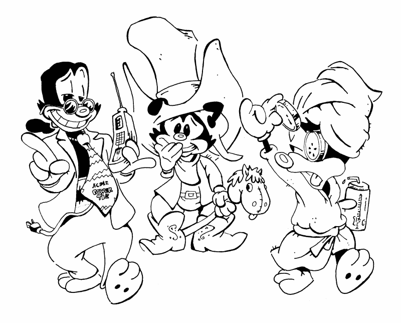 Coloring page: Animaniacs (Cartoons) #48325 - Free Printable Coloring Pages