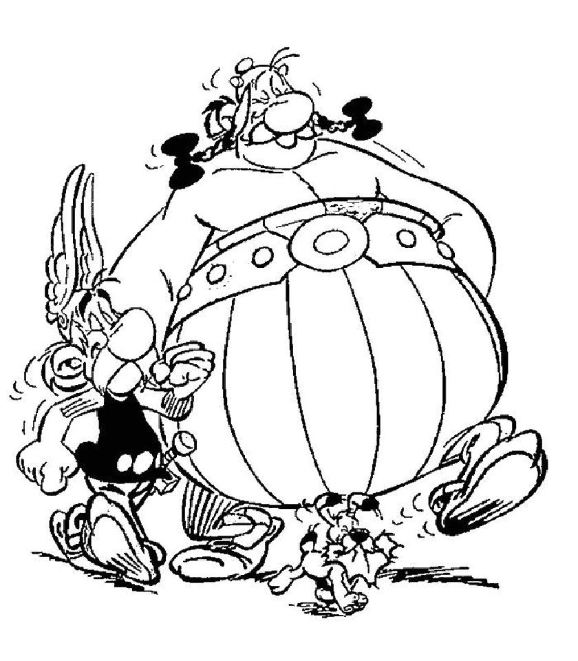 Coloring page: Asterix and Obelix (Cartoons) #24373 - Free Printable Coloring Pages