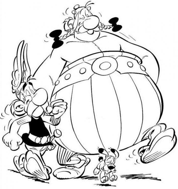 Coloring page: Asterix and Obelix (Cartoons) #24375 - Free Printable Coloring Pages