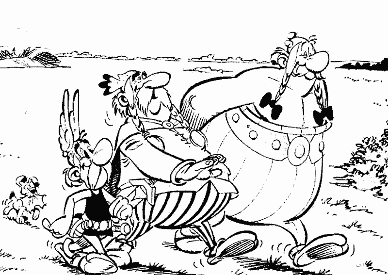 Coloring page: Asterix and Obelix (Cartoons) #24378 - Free Printable Coloring Pages