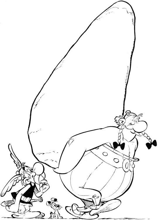 Coloring page: Asterix and Obelix (Cartoons) #24381 - Free Printable Coloring Pages