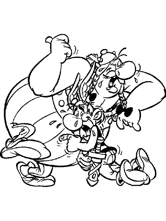 Coloring page: Asterix and Obelix (Cartoons) #24394 - Free Printable Coloring Pages