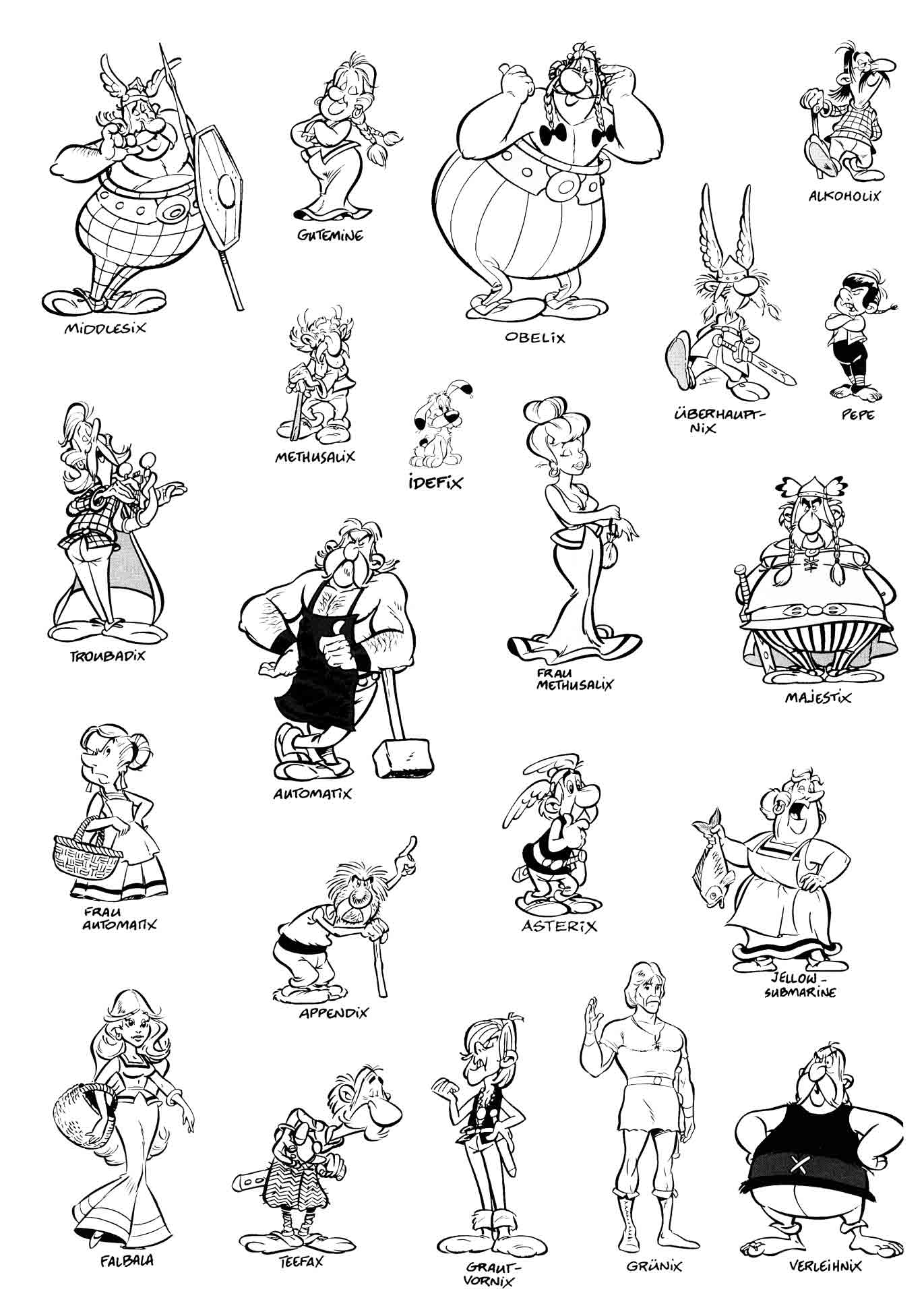 Coloring page: Asterix and Obelix (Cartoons) #24396 - Free Printable Coloring Pages