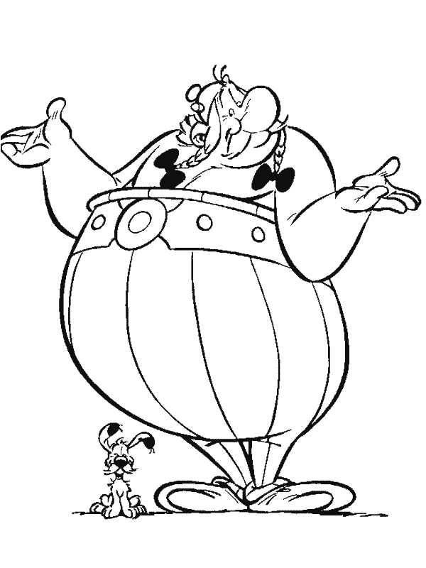 Coloring page: Asterix and Obelix (Cartoons) #24408 - Free Printable Coloring Pages
