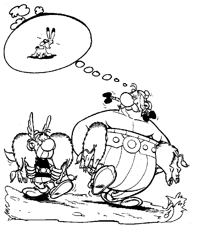Coloring page: Asterix and Obelix (Cartoons) #24409 - Free Printable Coloring Pages