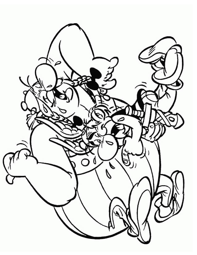 Coloring page: Asterix and Obelix (Cartoons) #24417 - Free Printable Coloring Pages