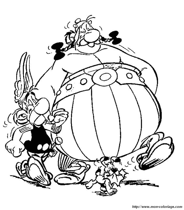 Coloring page: Asterix and Obelix (Cartoons) #24424 - Free Printable Coloring Pages