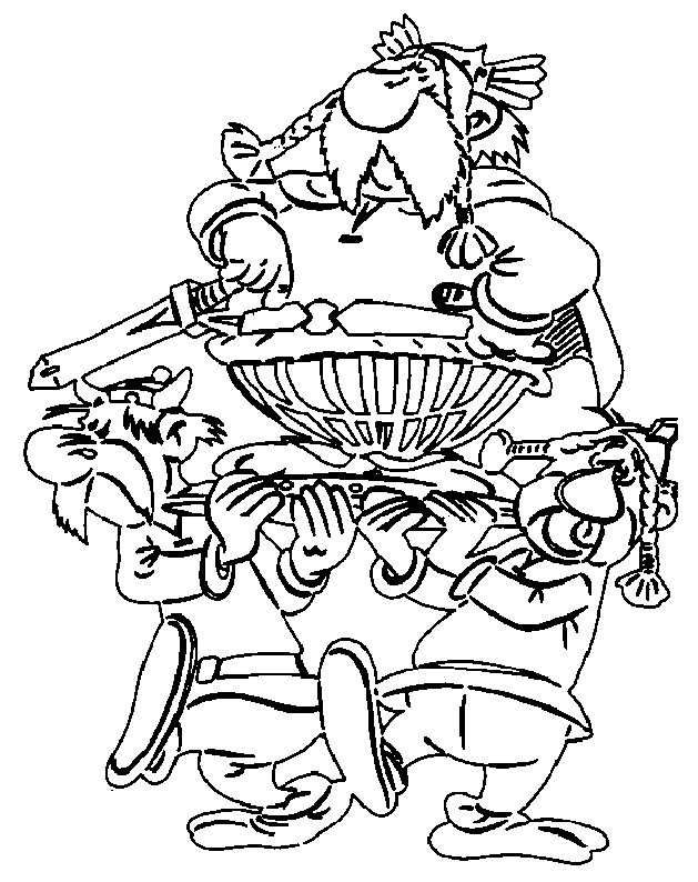 Coloring page: Asterix and Obelix (Cartoons) #24429 - Free Printable Coloring Pages