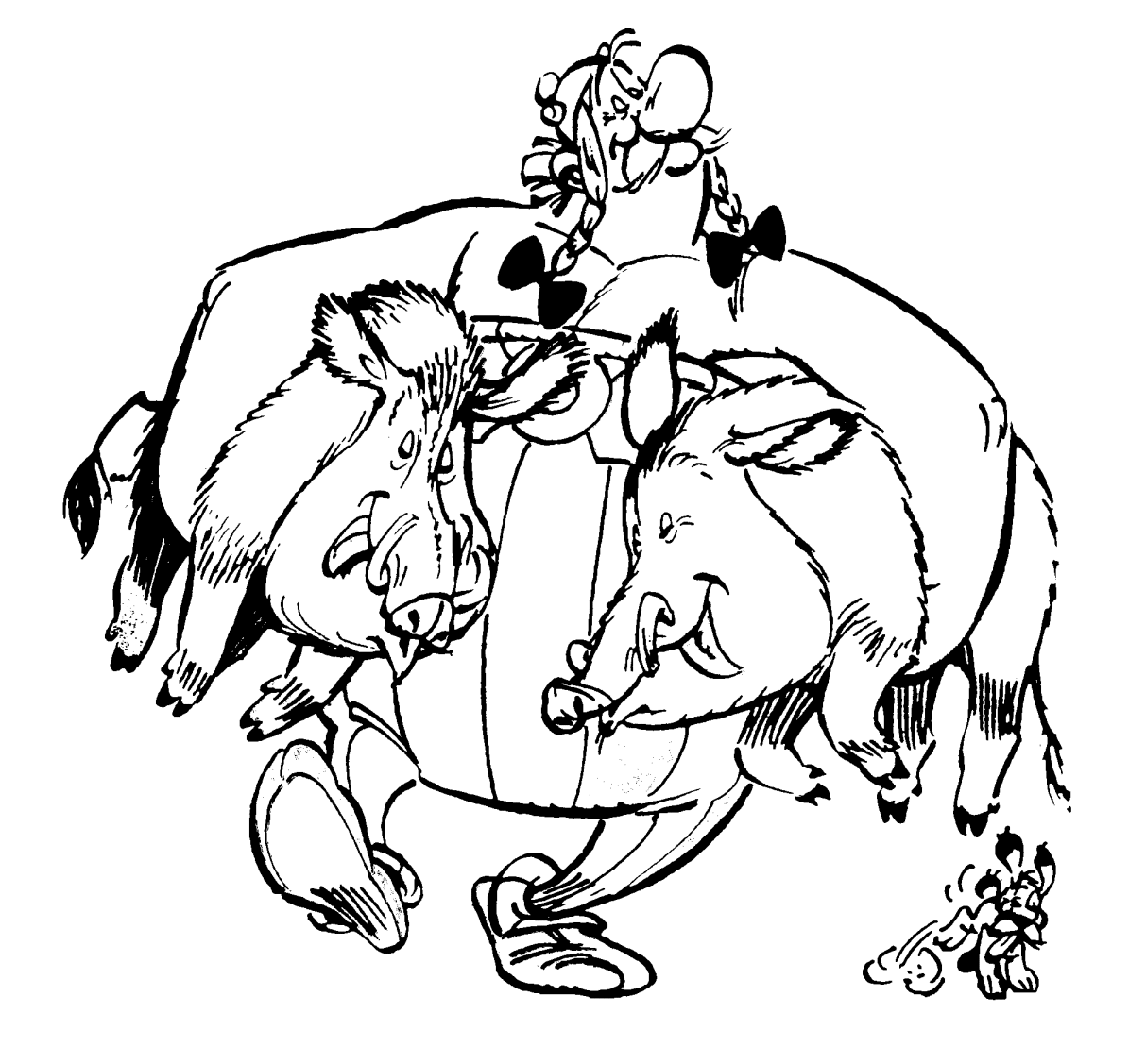 Coloring page: Asterix and Obelix (Cartoons) #24432 - Free Printable Coloring Pages