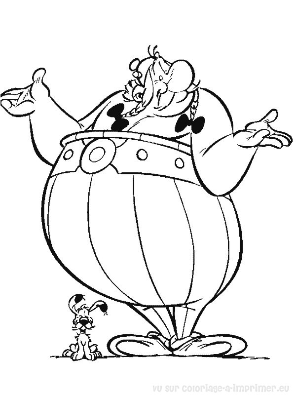 Coloring page: Asterix and Obelix (Cartoons) #24444 - Free Printable Coloring Pages